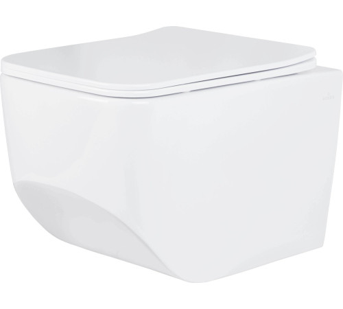 Унитаз подвесной Roxen Boro в комплекте с инсталляцией StounFix Dual Fresh 6 в 1 968081 кнопка: брашированное золото