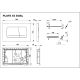 Панель смыва Roca Active 52B 8901150B2 хром матовый