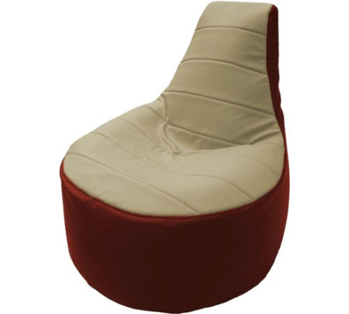 Кресло-мешок Flagman Трон Т1.3-35 светло-бежевый/красный