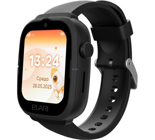 Детские умные часы Elari KidPhone 4G Go черный