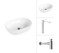 Умывальник Lauter 21836A + Rio 21AM12672 с сифоном 21635CH хром