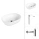 Умывальник Lauter 21836A + Rio 21AM12672 с сифоном 21635CH хром