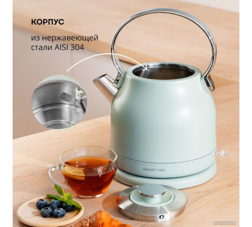 Электрический чайник Galaxy Line GL0333 зеленый