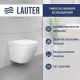 Унитаз подвесной Lauter Vortex 2110830+GROHE Rapid SL 38772001+37131000 с кнопкой прямоугольная, хром