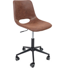 Офисное кресло AksHome Gin темно-коричневый/черный