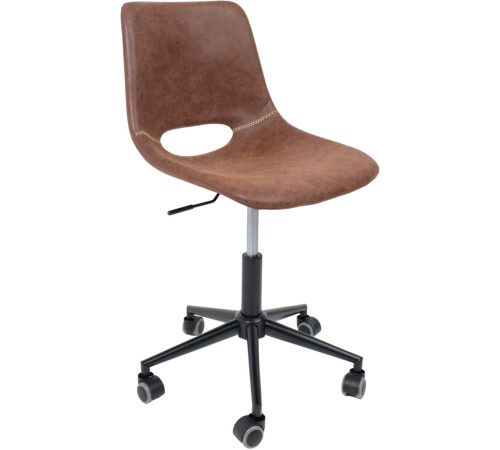 Офисное кресло AksHome Gin темно-коричневый/черный
