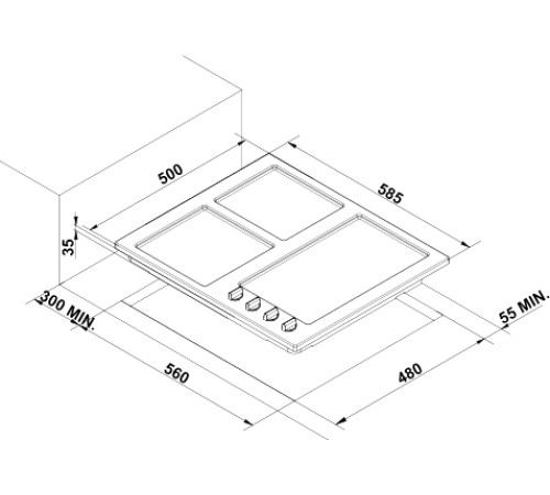 Варочная панель Korting HG630CTSB