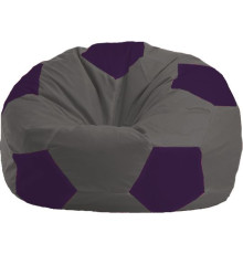 Кресло-мешок Flagman Мяч Стандарт М1.1-370 темно-серый/фиолетовый