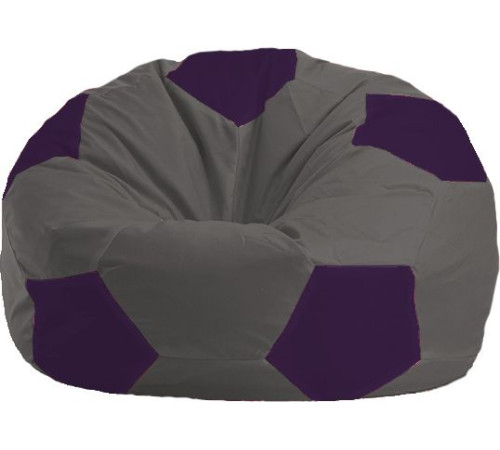 Кресло-мешок Flagman Мяч Стандарт М1.1-370 темно-серый/фиолетовый
