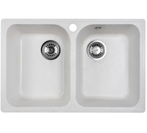 Кухонная мойка Marblan Duas бежевый, с сифоном