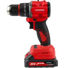 Ударная дрель-шуруповерт StarWind CDB20-2.0/2HS1 с 2-мя АКБ, кейс