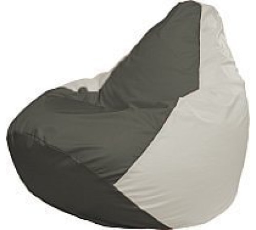 Кресло-мешок Flagman Груша Медиум Г1.1-355 темно-серый/белый