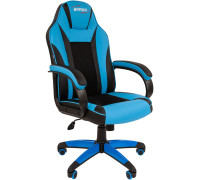 Игровое геймерское кресло Brabix Tanto GM-171 черный/голубой