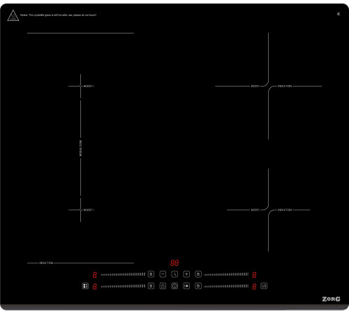 Варочная панель ZorG INO62 черный