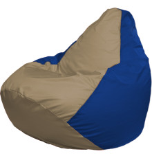 Кресло-мешок Flagman Груша Г2.1-85 темно-бежевый/синий