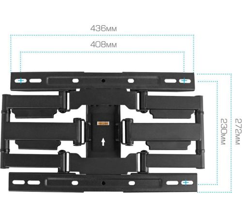 Кронштейн для телевизора Kromax Ultra Slim-101 черный