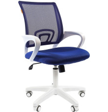Кресло CHAIRMAN 696 white синий