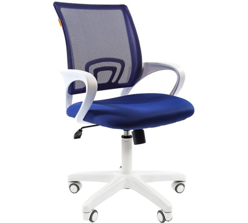 Кресло CHAIRMAN 696 white синий