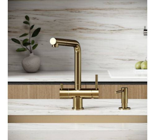 Смеситель Sancos Spin SC4015BG брашированное золото