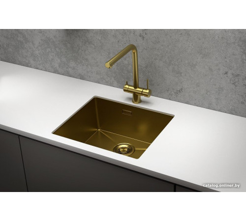 Кухонная мойка Granula GR-5445U золото сатин