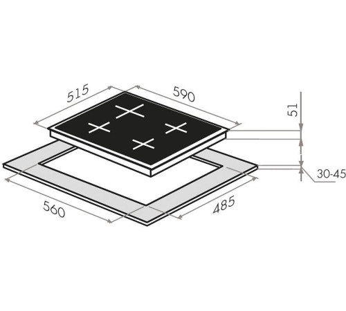 Варочная панель HOMSair HGS646S