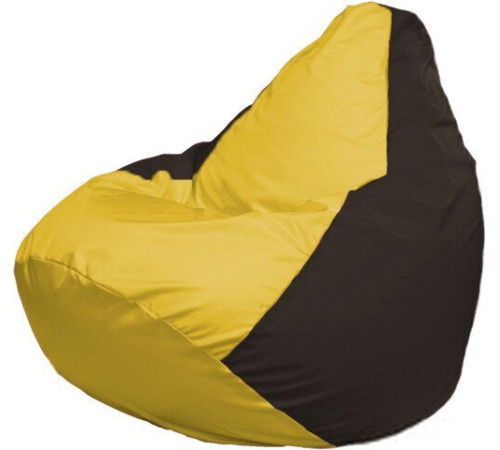 Кресло-мешок Flagman Груша Макси Г2.1-261 коричневый/желтый