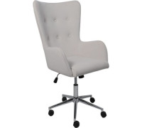 Офисное кресло AksHome Bella XL Chrome Kiton 701 Antarctica/велюр/белый антарктида