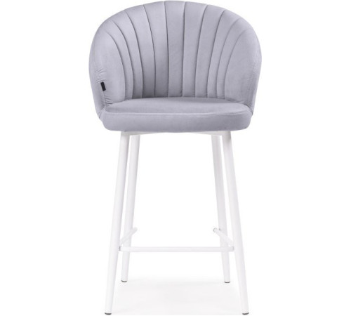 Стул с подлокотниками Woodville Бэнбу полубарный Velutto 49/белый