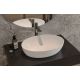 Умывальник Belux Турин 540 элипс 18, белый матовый/Solid Surface