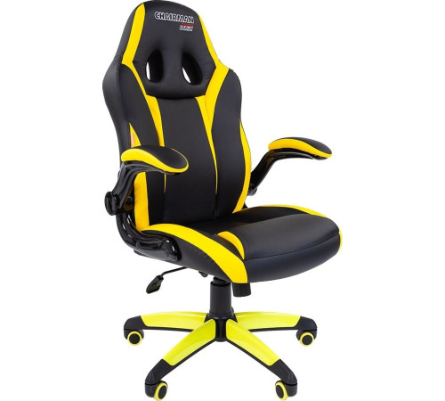 Кресло CHAIRMAN Game 15 черный/желтый