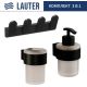 Набор аксессуаров для ванной Lauter 21TS3019 + 21TS3021 + 21TS3009 Matt Black, 3 предмета