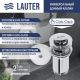 Умывальник Lauter 21674 + клапан 21190CH + сифон 21635CH хром
