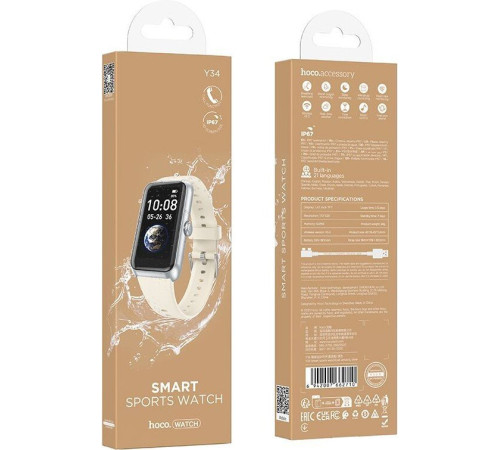 Умные часы Hoco Y34 серебристый