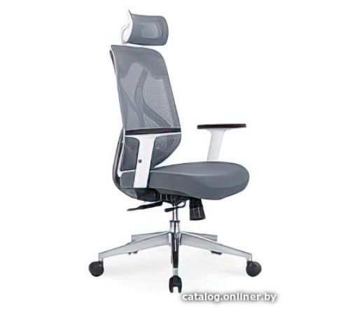 Офисное кресло Norden Имидж Grey YS-0817HD+TW белый пластик/серая сетка
