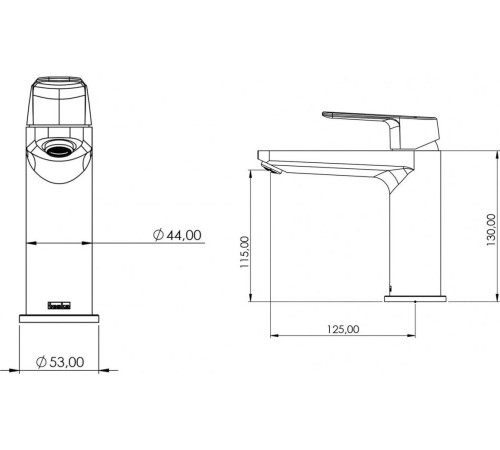 Смеситель Teska Quars Е5616