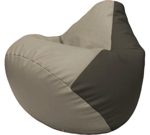 Кресло-мешок Flagman Груша Макси Г2.3-0216 светло-серый/черный