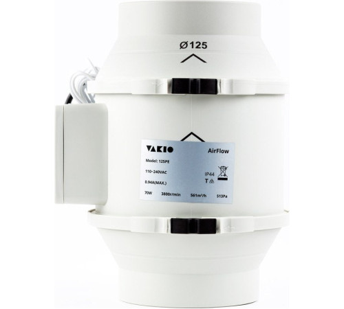 Осевой вентилятор Vakio AirFlow 125PE