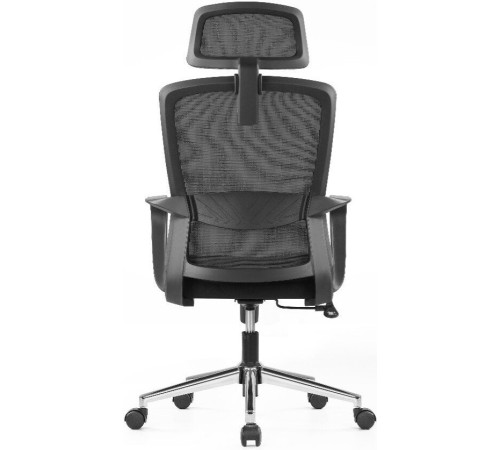 Офисное кресло SitZone U-060A сетка/ткань, черный, крестовина хром