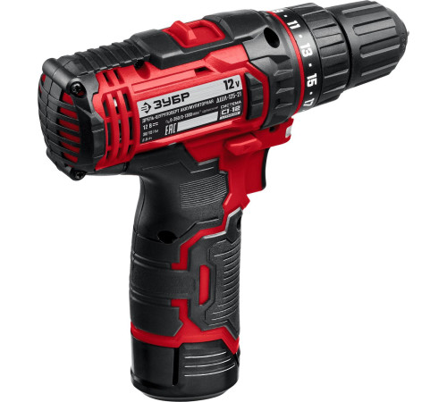 Дрель-шуруповерт Зубр Мастер ДШЛ-125-21 с 1-м АКБ