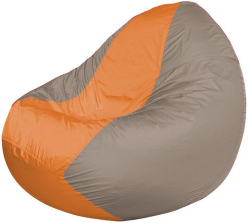 Кресло-мешок Flagman Classic К2.1-88 серый/оранжевый