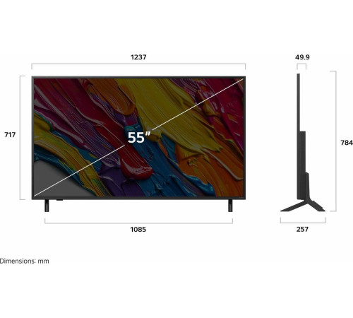 Телевизор LG QNED AI QNED82 55QNED82A6B