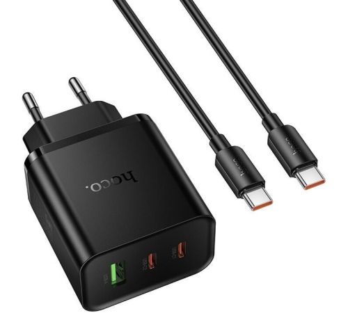 Сетевое зарядное Hoco N75 USB Type-C черный