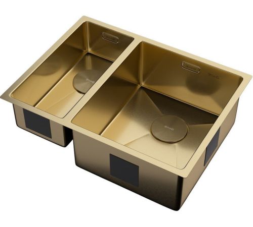Кухонная мойка ZorG Zerox 58-2 U / IF-L PVD Gold