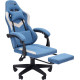 Игровое геймерское кресло CHAIRMAN CH26 ткань, голубой/бежевый
