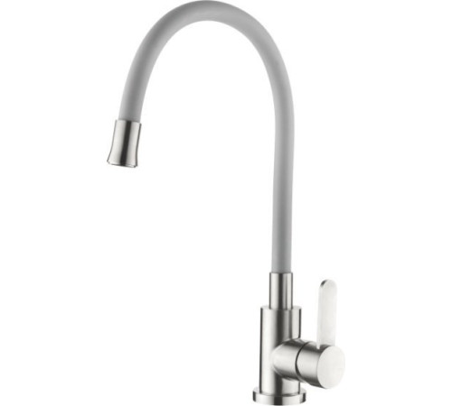 Кухонная мойка БелЭворс Со смесителем и дозатором Styl L + L74004-9 + L405-1 серый/сатин