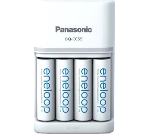 Аккумуляторы + зарядное Panasonic Smart & Quick Charger K-KJ55MCD40E с аккумуляторами