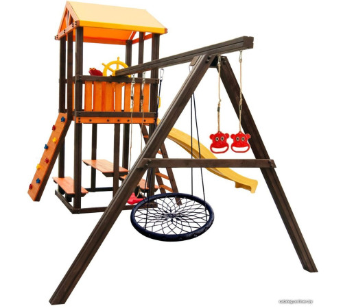 Игровой комплекс Perfetto Sport Bari-4 качели лодочка, паутина