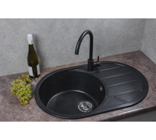 Кухонная мойка Marblan Elon L черный