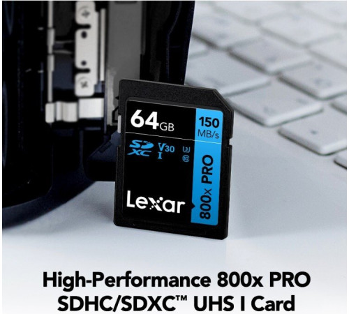 Карта памяти Lexar High-Performance 800x Pro SDXC LSD0800P064G-BNNNG 64GB