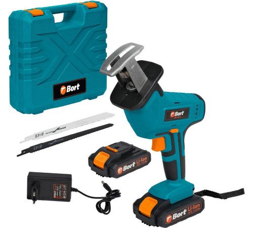 Сабельная пила Bort BRS-12LI-G 93410167 с 2-мя АКБ, кейс